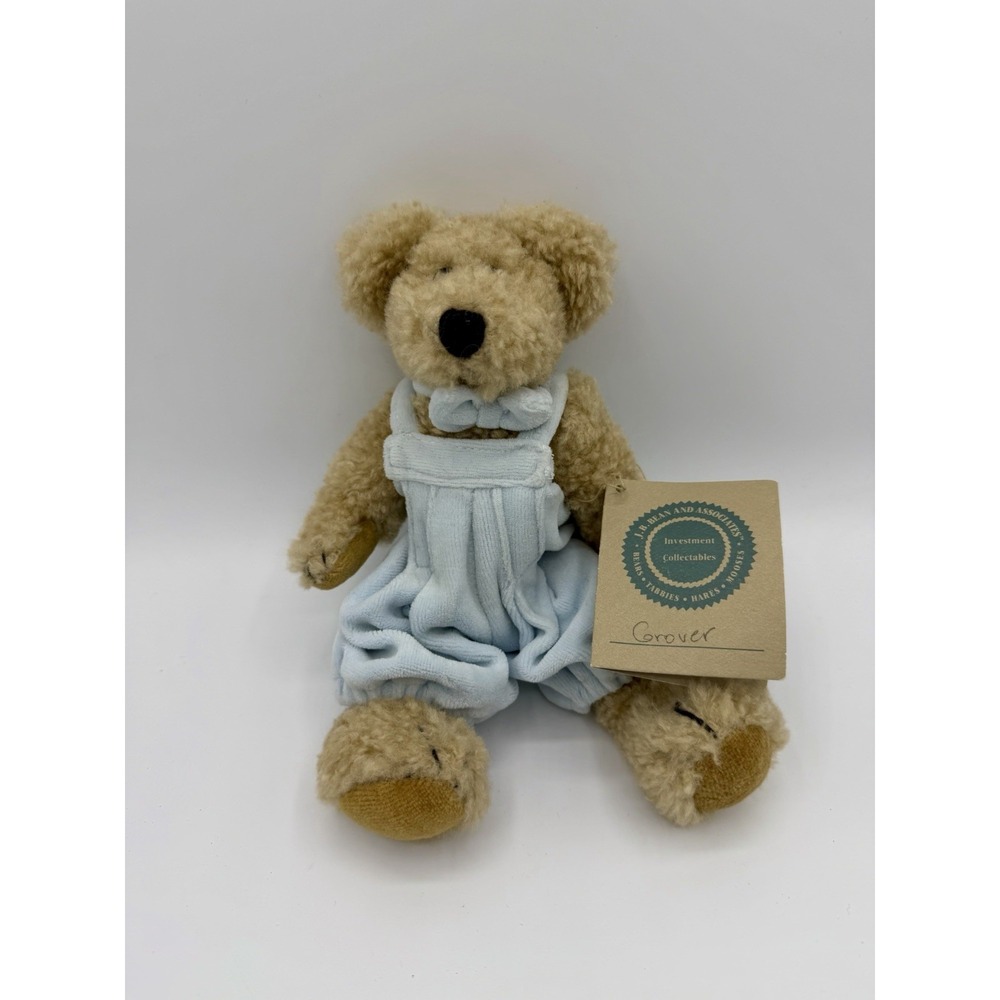 Vintage 1997 Boyds Bears Grover Plush Bear Blue Romper Bowtie 91739 NWT
